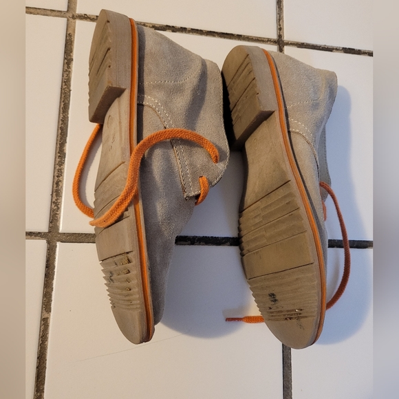 Size 36 - cream suede, flat-heeled shoes - Picture 3 of 4